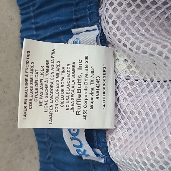 Rugged Butts Baby Boy Swim Trunks in Sunset Stripe | 6-12 Months - Picture 10 of 10